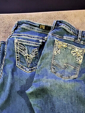 Vigoss / silver blue jeans set of 2